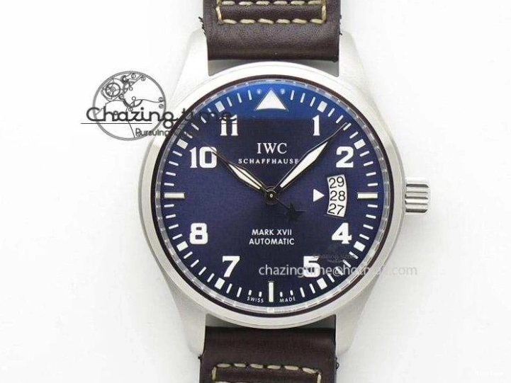 MIROTIME 0223 Pilot IW326901 Real Ceramic MK 1:1 Best Edition Black Dial On Nylon Strap MIYOTA FastDry 7126